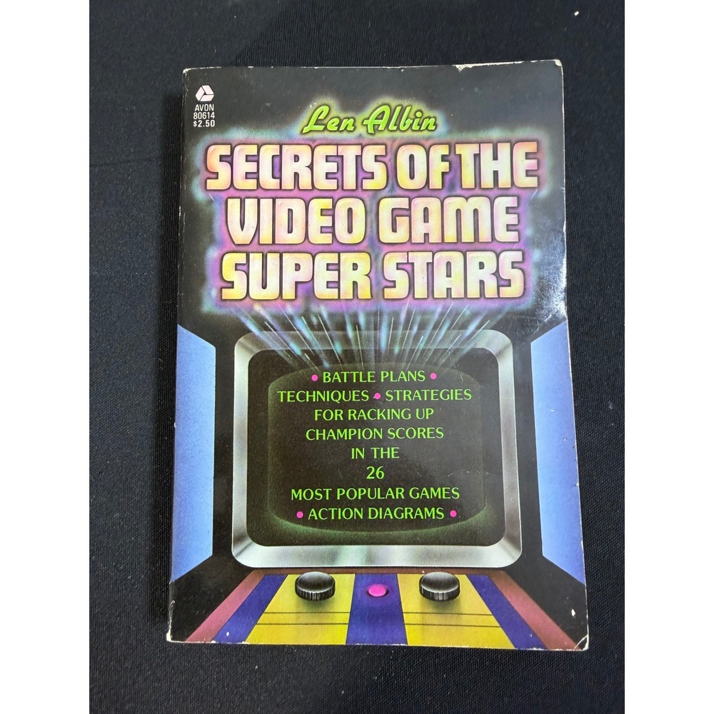 Avon Secrets of the Video Game Super Stars OS Black Good Vintage Strategy Book